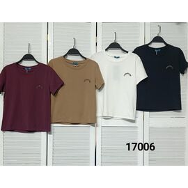 Фотография Футболка женская 17006 wine р.42-48 "LOOK" недорого оптом от прямого поставщика