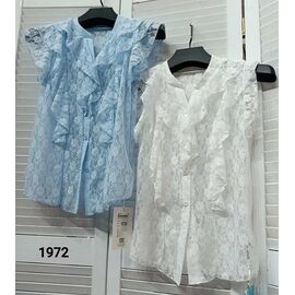Жіноча блузка 1972 white р.44-48 "LOOK" недорого оптом від прямого постачальника
