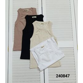 Фотография Майка женская 240847 brown р.42-46 "LOOK" недорого оптом от прямого поставщика