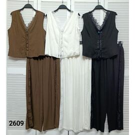 Фотография Костюм женский 2609 white р.44-46 "LOOK" недорого оптом от прямого поставщика