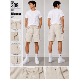 Фотография Шорты мужские 309 beige р.48-54 "LOOK" недорого оптом от прямого поставщика