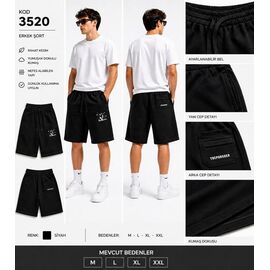 Фотография Шорты мужские 3520 black р.48-54 "LOOK" недорого оптом от прямого поставщика