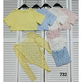Фотография Комплект женский 732 yellow р.42-46 "LOOK" недорого оптом от прямого поставщика