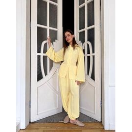 Фотография Костюм женский 80072 yellow р.46-50 "LOOK" недорого оптом от прямого поставщика