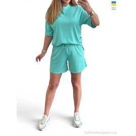 Фотография Женский костюм Лето 2223 бірюза (3 шт. р.сетка 42-52) "Alisa Brand" недорого оптом от прямого поставщика