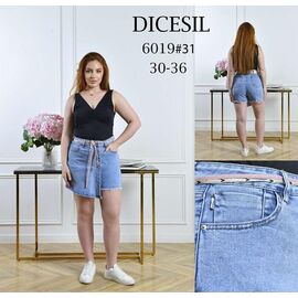 Фотография Юбка-шорты женская 6019 l.blue р.30-36 "Leen" недорого оптом от прямого поставщика