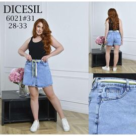Фотография Юбка-шорты женская 6021 l.blue р.28-33 "Leen" недорого оптом от прямого поставщика