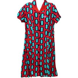 Фотография Халат женский 505-3989 red-l.green р.6XL-8XL "Cotpark" недорого оптом от прямого поставщика