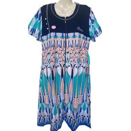 Фотография Халат женский 589-9030 l.blue р.2XL-6XL "Cotpark" недорого оптом от прямого поставщика
