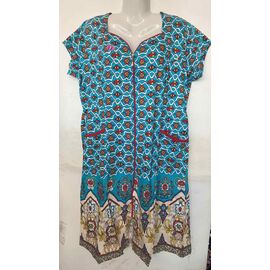 Фотография Халат женский 525-9015 l.blue р.2XL-6XL "Cotpark" недорого оптом от прямого поставщика