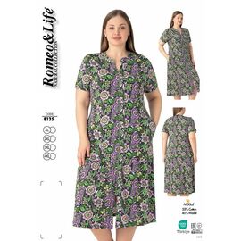 Фотография Платье летнее женское 8135 green р.XL-4XL "Cotpark" недорого оптом от прямого поставщика