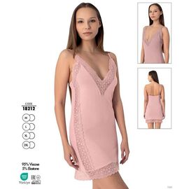 Фотография Ночнушка женская 18212 powder р.M-2XL "Cotpark" недорого оптом от прямого поставщика