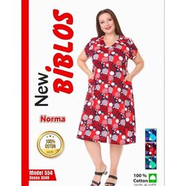 Фотография Халат женский 554-3549 red р.3XL-6XL "Cotpark" недорого оптом от прямого поставщика