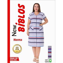 Фотография Халат женский 507-8982 l.grey р.3XL-6XL "Cotpark" недорого оптом от прямого поставщика