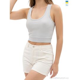 Фотография Топ женский Лето T5 сірий (S-XL) (4 шт. р.сетка S-XL) "Sport style" недорого оптом от прямого поставщика