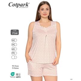 Фотография Пижама лёгкая женская 17268 l.pink р.2XL-5XL "DONELLA" недорого оптом от прямого поставщика