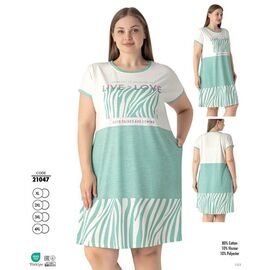 Фотография Платье летнее женское 21047 l.green р.XL-4XL "Cotpark" недорого оптом от прямого поставщика