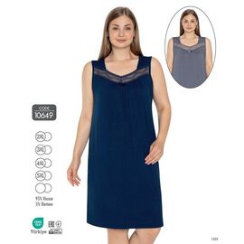Фотография Ночнушка женская 10649 grey р.2XL-5XL "Cotpark" недорого оптом от прямого поставщика