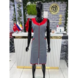 Фотография Халат женский 5095 l.grey-red р.L-3XL "Cotpark" недорого оптом от прямого поставщика