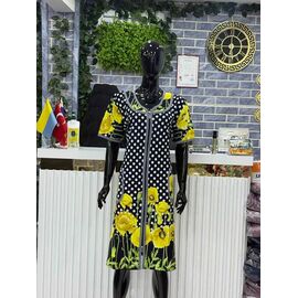 Фотография Халат женский 5982 yellow р.XL-4XL "Cotpark" недорого оптом от прямого поставщика