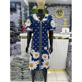 Фотография Халат женский 5982 navy р.XL-4XL "Cotpark" недорого оптом от прямого поставщика
