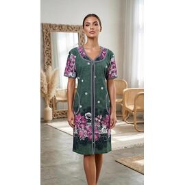 Фотография Халат женский 5982 green р.XL-4XL "Cotpark" недорого оптом от прямого поставщика