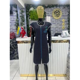 Фотография Халат женский 5996 black р.XL-4XL "Cotpark" недорого оптом от прямого поставщика