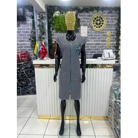 Фотография Халат женский 5996 white-blue р.XL-4XL "Cotpark" недорого оптом от прямого поставщика