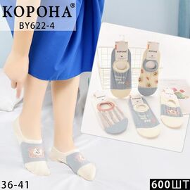 Фотография Следы женские BY622-4 mix р.36-41 "Корона" недорого оптом от прямого поставщика