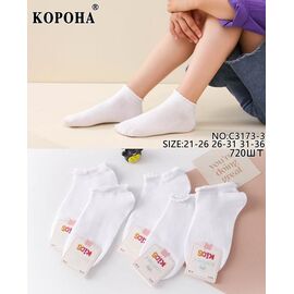 Шкарпетки дитячі на дівчинку C3173-3 white р.21-26 "Корона" недорого оптом від прямого постачальника