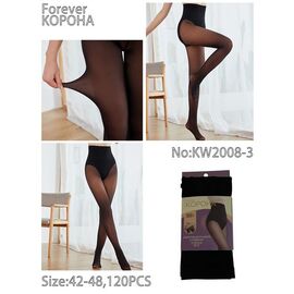 Фотография Колготы женские KW2008-3 black р.42-48 "Корона" недорого оптом от прямого поставщика