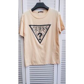 Фотография Футболка женская KR40 beige р.S-L "Karon" недорого оптом от прямого поставщика