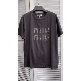 Фотография Футболка женская KR43 d.grey р.S-L "Karon" недорого оптом от прямого поставщика