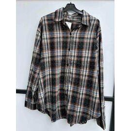 Сорочка жіноча 7753 green р.3XL-6XL "P.HEY" недорого оптом від прямого постачальника