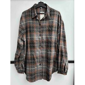 Сорочка жіноча 7753-1 grey р.3XL-6XL "P.HEY" недорого оптом від прямого постачальника