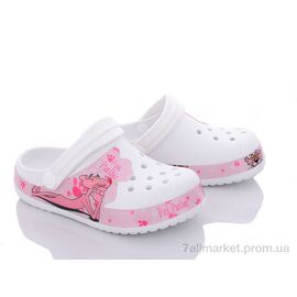 Крокси дитячі літні Літо 8245 white (6 пар р.30-35) "Deshman" недорого оптом від прямого постачальника