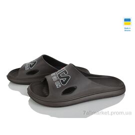 Фотография Шлепки мужские пляжные Лето С79 коричневий (6 пар р.41-45) "Rai shoes" недорого оптом от прямого поставщика