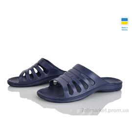 Фотография Шлепки мужские пляжные Лето Краб 207 синій (8 пар р.41-46) "Rai shoes" недорого оптом от прямого поставщика