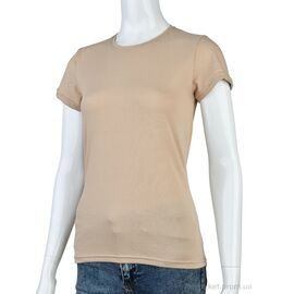 Фотография Футболка женская Лето 848M beige (4 шт. р.сетка S-XL) "Textile" недорого оптом от прямого поставщика