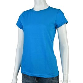 Фотография Футболка женская Лето 853M blue (4 шт. р.сетка S-XL) "Textile" недорого оптом от прямого поставщика