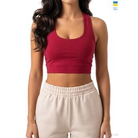 Фотография Топ женский Лето T5 бордо (5 шт. р.сетка S-2XL) "Sport style" недорого оптом от прямого поставщика