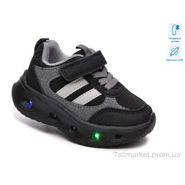 Кросівки дитячі модні Весна/осінь 65143M LED (8 пар р.21-26) "TOM.M" недорого оптом від прямого постачальника