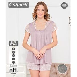 Фотография Пижама лёгкая женская 17144 grey-old-2 р.M-XL "DONELLA" недорого оптом от прямого поставщика