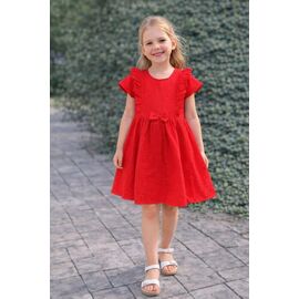 Сукня дитяча легка на дівчинку FK1806 red р.116-128 "Fili kids" недорого оптом від прямого постачальника