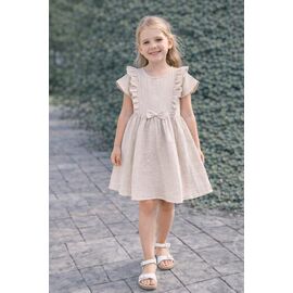 Сукня дитяча легка на дівчинку FK1811 beige р.116-128 "Fili kids" недорого оптом від прямого постачальника