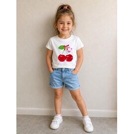футболка дитяча на дівчинку FK1828 white р.1-4 "Fili kids" недорого оптом від прямого постачальника