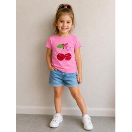 футболка дитяча на дівчинку FK1829 pink р.1-4 "Fili kids" недорого оптом від прямого постачальника