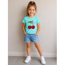 футболка дитяча на дівчинку FK1831 l.blue р.1-4 "Fili kids" недорого оптом від прямого постачальника