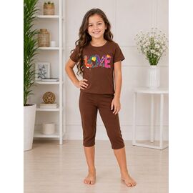 Костюм дитячий на дівчинку FK1864 brown р.2-8 "Fili kids" недорого оптом від прямого постачальника
