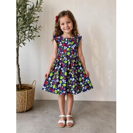 Сукня дитяча легка на дівчинку FK1877 navy р.116-128 "Fili kids" недорого оптом від прямого постачальника